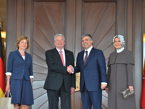President Gauck of Germany at the Çankaya Presidential Palace